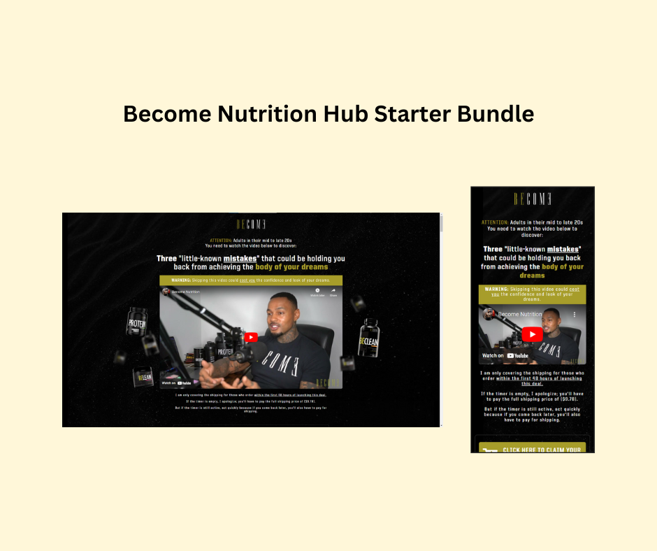 Become Nutrition Website