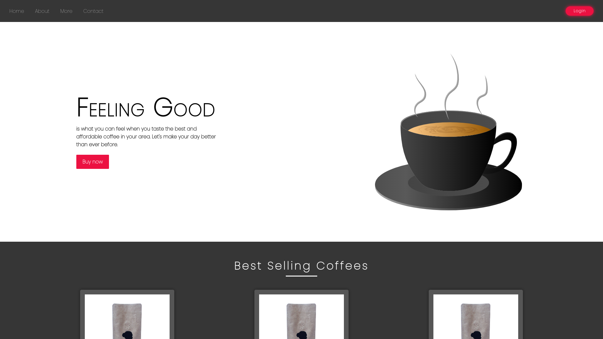 CoffeeShop (Landing Page)